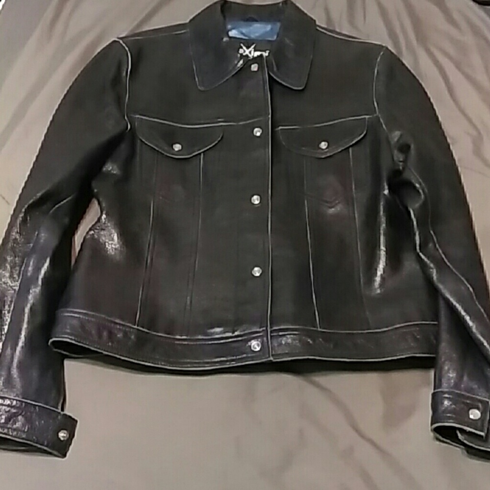 Wilson's leather Navy blue leather jacket NWOT
